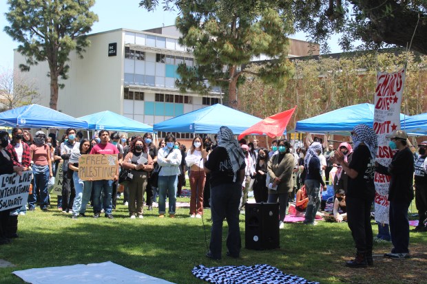 Students for Justice in Palestine at Cal State Long Beach...