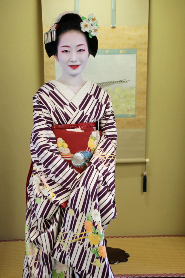 Sayumi, who is a maiko or apprentice geisha in Kyoto, continues Japan's long-esteemed tradition of performance artists. (Photo by Norma Meyer)