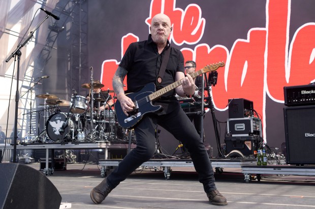 The Stranglers perform on the Lost Boys stage during the...